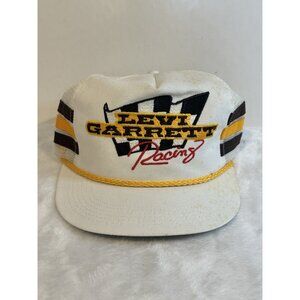 Vintage‎ Levi Garrett Racing Hat SnapBack 3 Stripe Rope Cap K Products USA Made